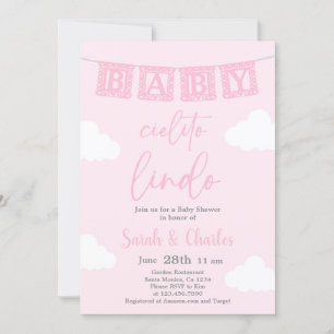 Cielito Lindo Baby Shower Girl-inbjudan Inbjudningar
