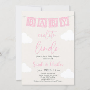Cielito Lindo Baby Shower Girl-inbjudan Inbjudningar