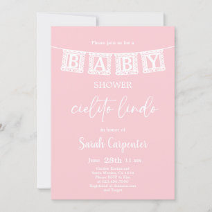 Cielito Lindo Baby Shower Girl Inbjudningar