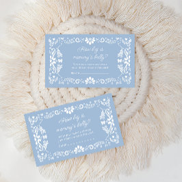 Cielito Lindo Baby Shower hur stor Mamma är Belly Tilläggskort