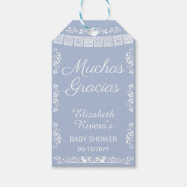 Cielito Lindo Baby Shower Många Tack Presentetikett