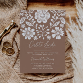 Cielito Lindo Baby Shower Terracotta-inbjudan Inbjudningar