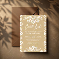 Cielito lindo beige mexikansk babydusch