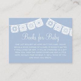 Cielito Lindo Blue Arch Papel Picado Baby Shower Tilläggskort