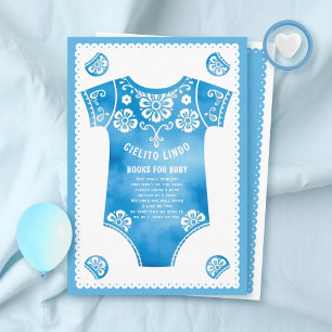 Cielito Lindo Blue Baby dusch Bokar för Baby Tilläggskort