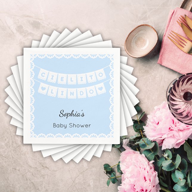 Cielito Lindo Blue Baby Shower Pappersservett (Skapare uppladdad)