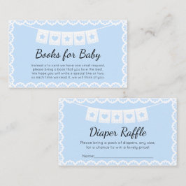Cielito Lindo Blue Bokar för Baby Diaper Raffle Tilläggskort