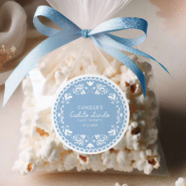 Cielito Lindo Blue Boy Baby Shower Runt Klistermärke