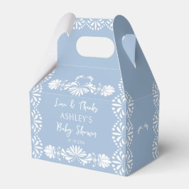 Cielito lindo Blue Mexican Baby Shower Favor Boxes Presentaskar