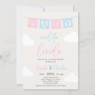 Cielito Lindo Gender Reveal-inbjudan Inbjudningar