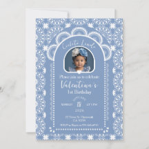 Cielito Lindo-inbjudan 1:a födelsedag med foto