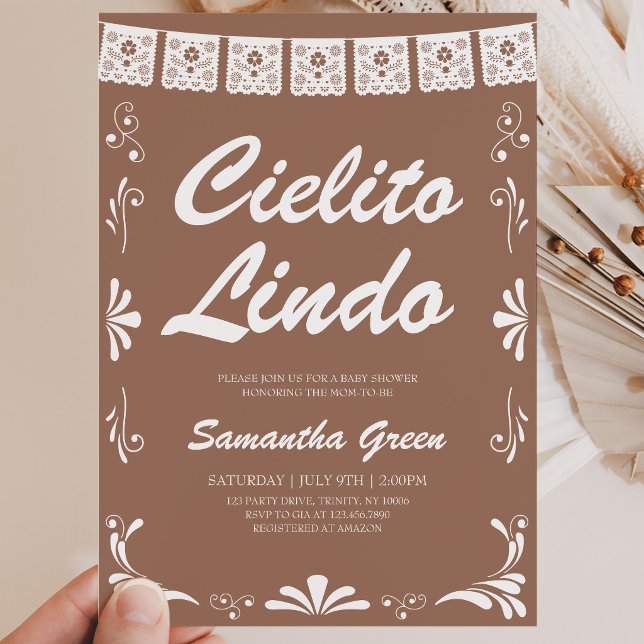 Cielito Lindo Könsneutrala Bebisduschen Inbjudningar (Skapare uppladdad)
