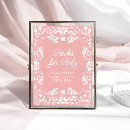 Cielito Lindo Mexican Baby Shower Bokar för Baby Poster