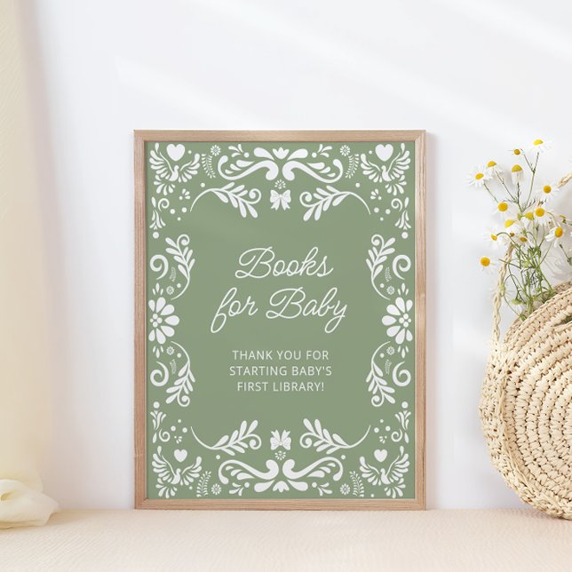 Cielito Lindo Mexican Baby Shower Bokar för Baby Poster (Skapare uppladdad)