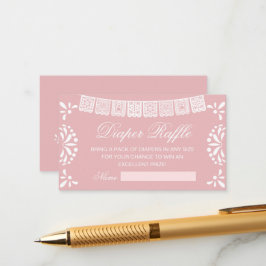 Cielito Lindo Mexican Baby Shower Diaper Raffle Tilläggskort