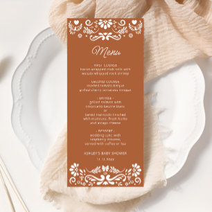 Cielito Lindo Mexican Baby Shower Menu Meny
