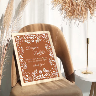 Cielito Lindo Mexican Baby Shower Raffle Poster