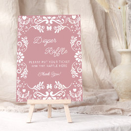 Cielito Lindo Mexican Baby Shower Raffle Poster