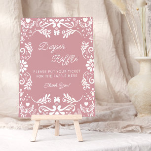 Cielito Lindo Mexican Baby Shower Raffle Poster