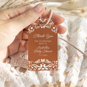 Cielito Lindo Mexican Baby Shower Tack Presentetikett