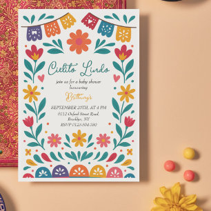 Cielito Lindo Mexican Colorful Baby Shower Inbjudningar