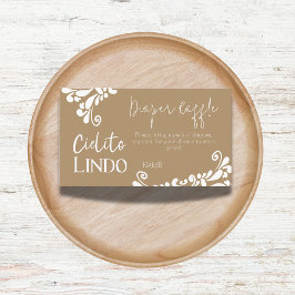 Cielito Lindo Mexican Fiesta Baby Shower Diaper Tilläggskort