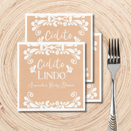 Cielito Lindo Mexican Fiesta Neutralt Baby Shower Pappersservett