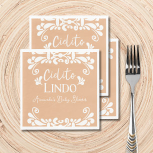 Cielito Lindo Mexican Fiesta Neutralt Baby Shower Pappersservett