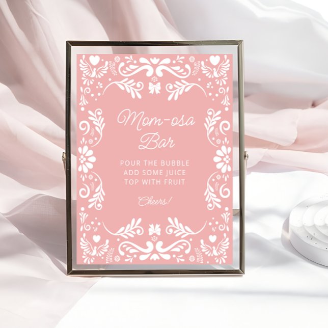 Cielito Lindo Mexican Rosa Baby Shower Mamma-osa P Poster (Skapare uppladdad)