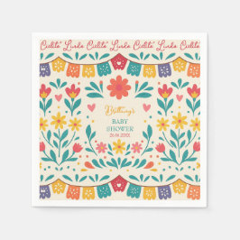 Cielito Lindo Mexikansk Baby Shower Fiesta Pappersservett