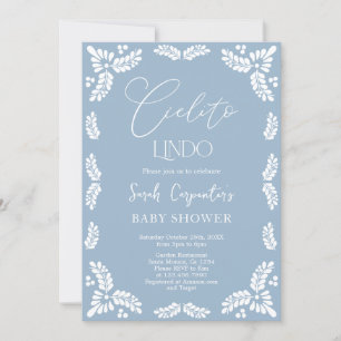 Cielito Lindo Papel Picado Baby Shower Boy Inbjudningar