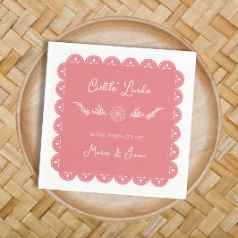 Cielito Lindo Papel Picado Girl Baby Shower Pappersservett