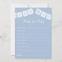 Cielito Lindo Papel Picado Önskemål för Baby Card