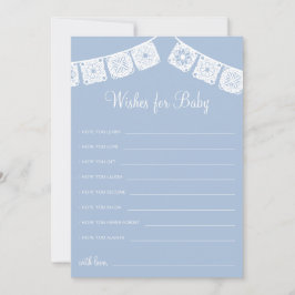 Cielito Lindo Papel Picado Önskemål för Baby Card Inbjudningar