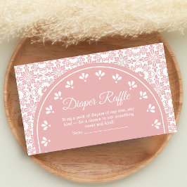 Cielito Lindo Papel Picado Shower Diaper Raffle Tilläggskort