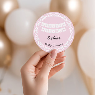 Cielito Lindo Rosa Baby Shower Gåvor Etiketter