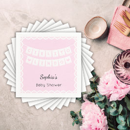 Cielito Lindo Rosa Baby Shower Pappersservett