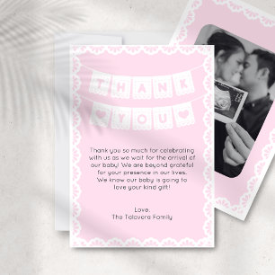 Cielito Lindo Rosa Baby Shower - tack för ditt kor Inbjudningar
