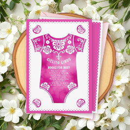 Cielito Lindo rosa babydusch Bokar för Baby Tilläggskort