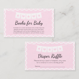 Cielito Lindo Rosa Bokar för Baby Diaper Raffle Tilläggskort