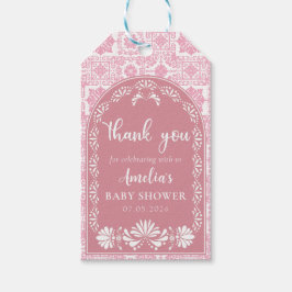 Cielito Lindo Rosa Mexican Baby Shower Gift Märkre Presentetikett