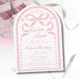 Cielito Lindo Rosa Papel Picado Flicka Barnkalas Inbjudningar