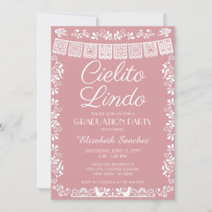 Cielito Lindo rosenskämnings examensfirande Inbjudningar