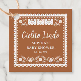 Cielito Lindo Talavera Mexican Baby Shower Gåvor Etiketter