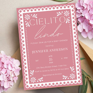 Cielito Lindo Talavera Mexican Baby Shower Inbjudningar
