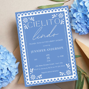 Cielito Lindo Talavera Mexican Baby Shower Inbjudningar
