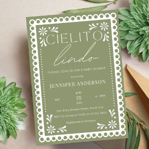 Cielito Lindo Talavera Mexican Baby Shower Inbjudningar