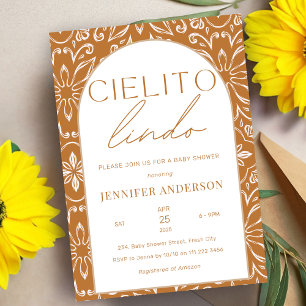 Cielito Lindo Talavera Mexican Baby Shower Inbjudningar