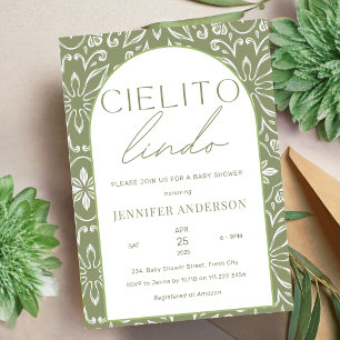 Cielito Lindo Talavera Mexican Baby Shower Inbjudningar