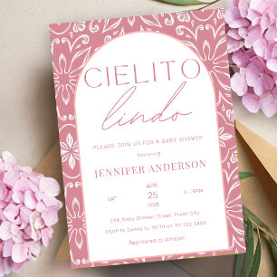 Cielito Lindo Talavera Mexican Baby Shower Inbjudningar